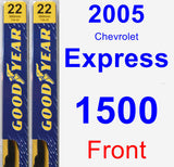 Front Wiper Blade Pack for 2005 Chevrolet Express 1500 - Premium
