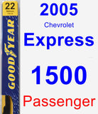 Passenger Wiper Blade for 2005 Chevrolet Express 1500 - Premium