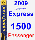 Passenger Wiper Blade for 2009 Chevrolet Express 1500 - Premium