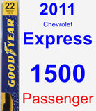 Passenger Wiper Blade for 2011 Chevrolet Express 1500 - Premium