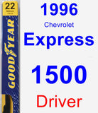 Driver Wiper Blade for 1996 Chevrolet Express 1500 - Premium