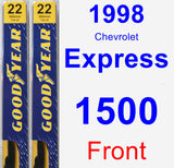 Front Wiper Blade Pack for 1998 Chevrolet Express 1500 - Premium