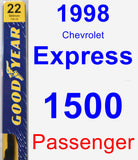 Passenger Wiper Blade for 1998 Chevrolet Express 1500 - Premium