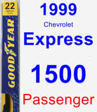 Passenger Wiper Blade for 1999 Chevrolet Express 1500 - Premium