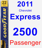 Passenger Wiper Blade for 2011 Chevrolet Express 2500 - Premium