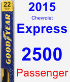 Passenger Wiper Blade for 2015 Chevrolet Express 2500 - Premium