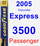 Passenger Wiper Blade for 2005 Chevrolet Express 3500 - Premium