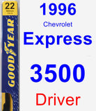 Driver Wiper Blade for 1996 Chevrolet Express 3500 - Premium