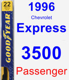 Passenger Wiper Blade for 1996 Chevrolet Express 3500 - Premium