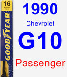 Passenger Wiper Blade for 1990 Chevrolet G10 - Premium