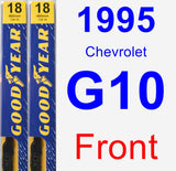 Front Wiper Blade Pack for 1995 Chevrolet G10 - Premium