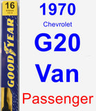 Passenger Wiper Blade for 1970 Chevrolet G20 Van - Premium