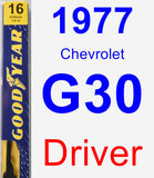 Driver Wiper Blade for 1977 Chevrolet G30 - Premium