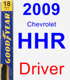 Driver Wiper Blade for 2009 Chevrolet HHR - Premium