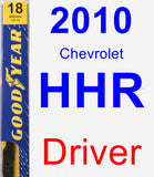 Driver Wiper Blade for 2010 Chevrolet HHR - Premium