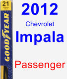 Passenger Wiper Blade for 2012 Chevrolet Impala - Premium