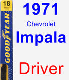 Driver Wiper Blade for 1971 Chevrolet Impala - Premium