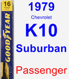 Passenger Wiper Blade for 1979 Chevrolet K10 Suburban - Premium