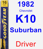 Driver Wiper Blade for 1982 Chevrolet K10 Suburban - Premium