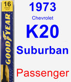 Passenger Wiper Blade for 1973 Chevrolet K20 Suburban - Premium