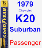 Passenger Wiper Blade for 1979 Chevrolet K20 Suburban - Premium