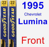 Front Wiper Blade Pack for 1995 Chevrolet Lumina - Premium