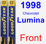 Front Wiper Blade Pack for 1998 Chevrolet Lumina - Premium