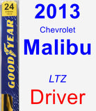 Driver Wiper Blade for 2013 Chevrolet Malibu - Premium