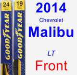 Front Wiper Blade Pack for 2014 Chevrolet Malibu - Premium