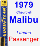 Passenger Wiper Blade for 1979 Chevrolet Malibu - Premium