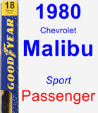 Passenger Wiper Blade for 1980 Chevrolet Malibu - Premium