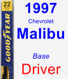 Driver Wiper Blade for 1997 Chevrolet Malibu - Premium