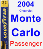 Passenger Wiper Blade for 2004 Chevrolet Monte Carlo - Premium
