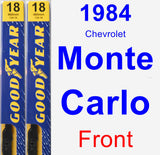 Front Wiper Blade Pack for 1984 Chevrolet Monte Carlo - Premium
