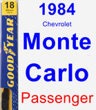Passenger Wiper Blade for 1984 Chevrolet Monte Carlo - Premium