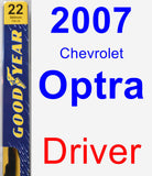 Driver Wiper Blade for 2007 Chevrolet Optra - Premium