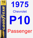 Passenger Wiper Blade for 1975 Chevrolet P10 - Premium