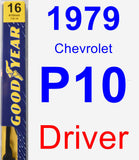 Driver Wiper Blade for 1979 Chevrolet P10 - Premium