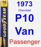 Passenger Wiper Blade for 1973 Chevrolet P10 Van - Premium