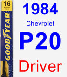 Driver Wiper Blade for 1984 Chevrolet P20 - Premium