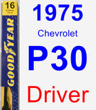 Driver Wiper Blade for 1975 Chevrolet P30 - Premium