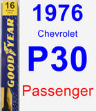 Passenger Wiper Blade for 1976 Chevrolet P30 - Premium