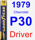 Driver Wiper Blade for 1979 Chevrolet P30 - Premium