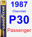 Passenger Wiper Blade for 1987 Chevrolet P30 - Premium