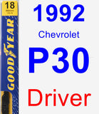 Driver Wiper Blade for 1992 Chevrolet P30 - Premium