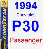 Passenger Wiper Blade for 1994 Chevrolet P30 - Premium