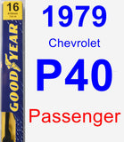 Passenger Wiper Blade for 1979 Chevrolet P40 - Premium