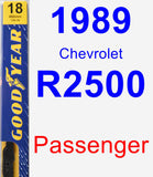 Passenger Wiper Blade for 1989 Chevrolet R2500 - Premium