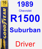 Driver Wiper Blade for 1989 Chevrolet R1500 Suburban - Premium