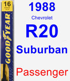 Passenger Wiper Blade for 1988 Chevrolet R20 Suburban - Premium